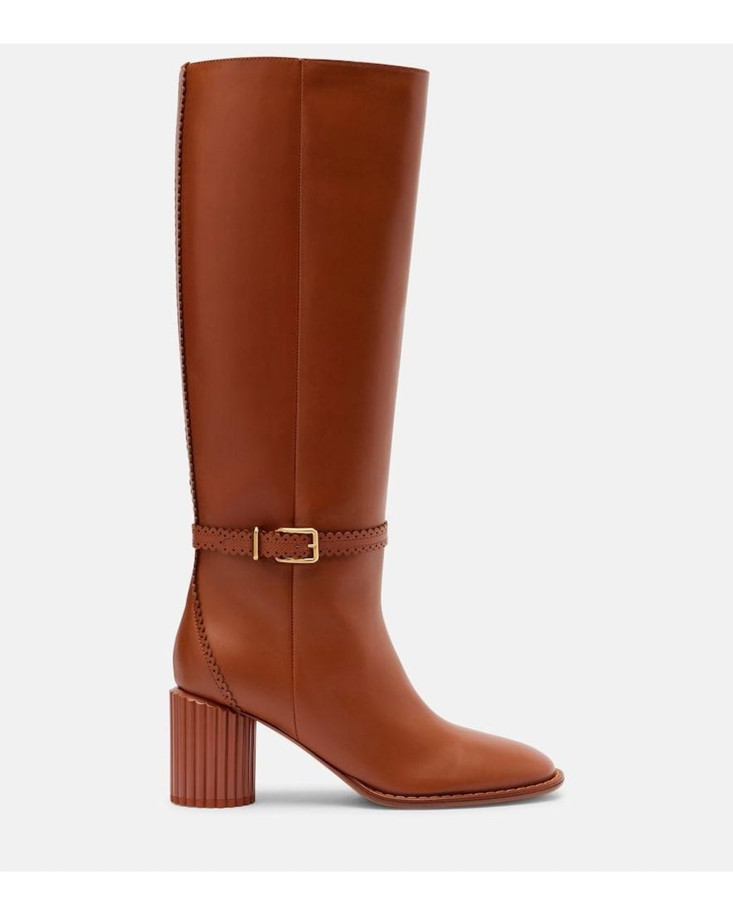 Zimmermann Brown Eddie 70 Leather Knee-High Boots