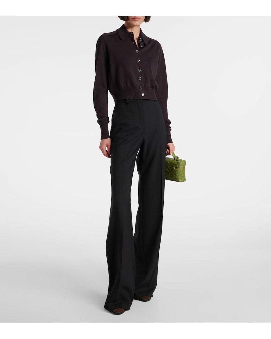 Sportmax Black Perseo Virgin Wool Cardigan