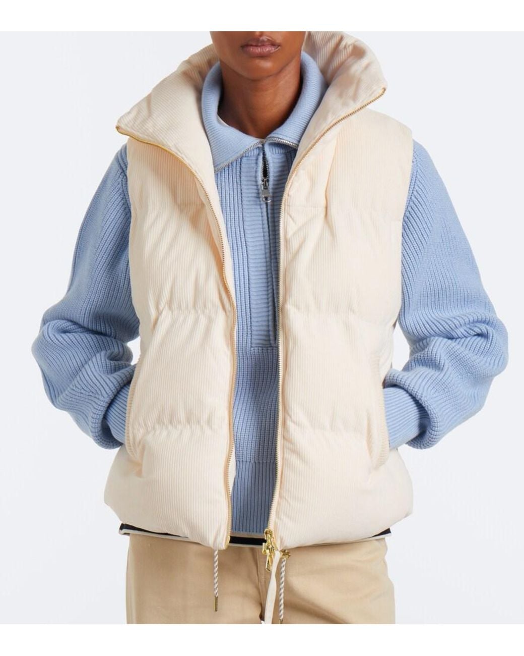 Varley Natural Lilah Corduroy Puffer Vest