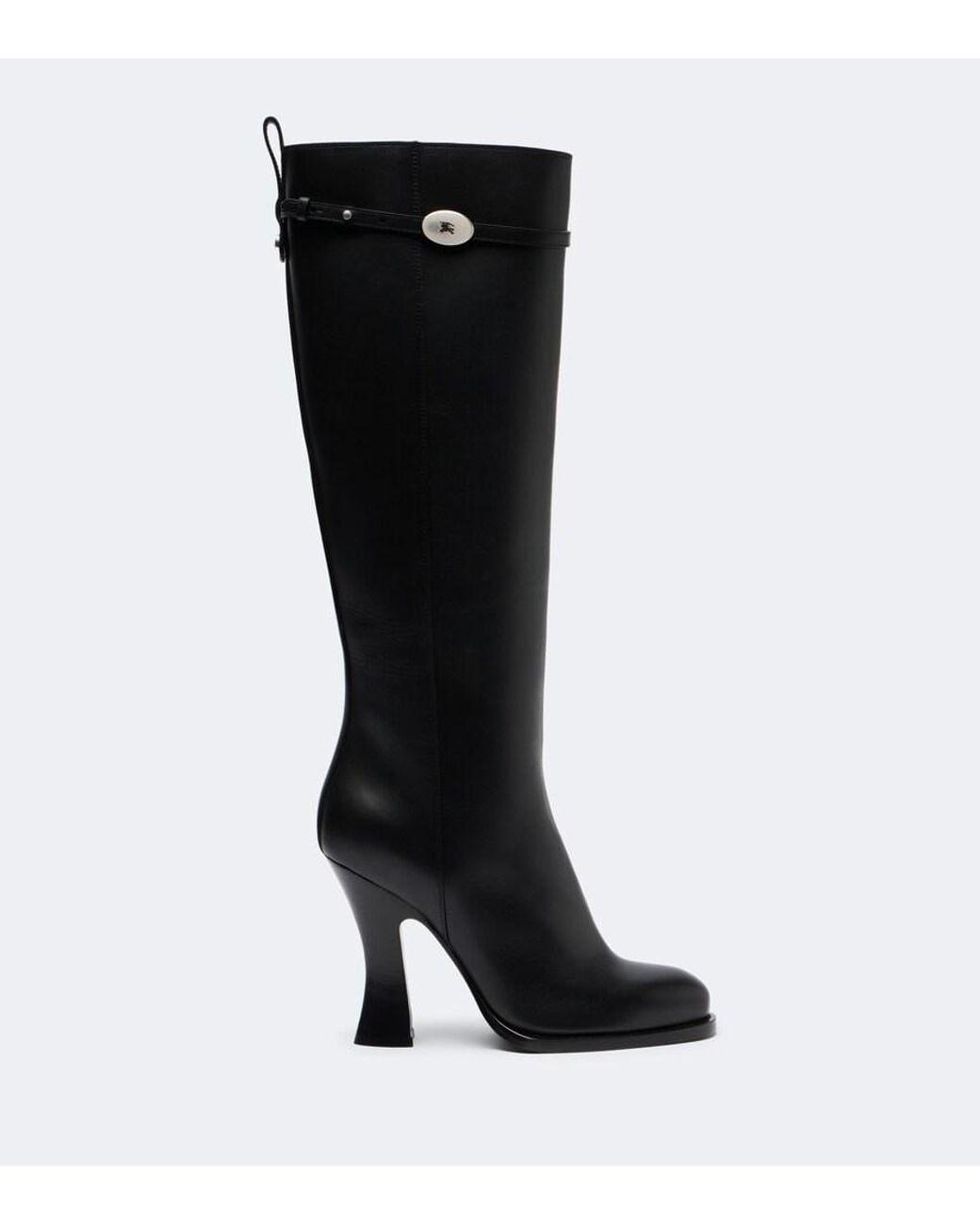 Burberry Black Ekd Leather Knee-High Boots