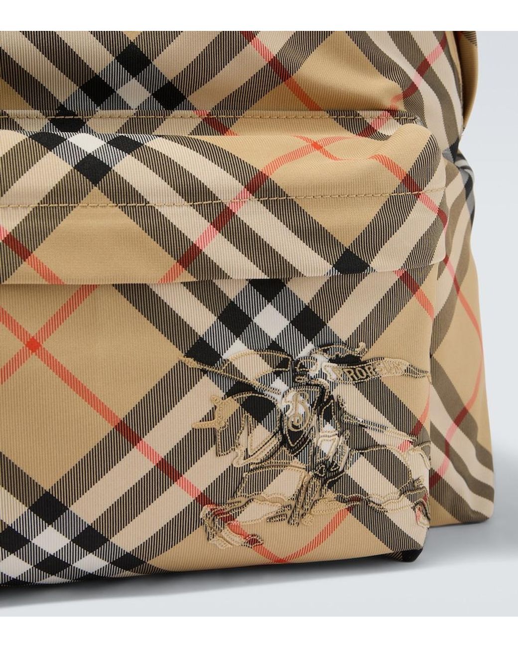 Burberry Metallic Check Backpack for men