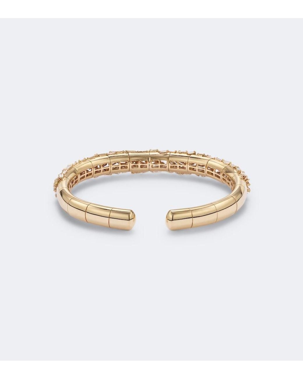 Suzanne Kalan Metallic 18Kt Cuff Bracelet With Diamonds