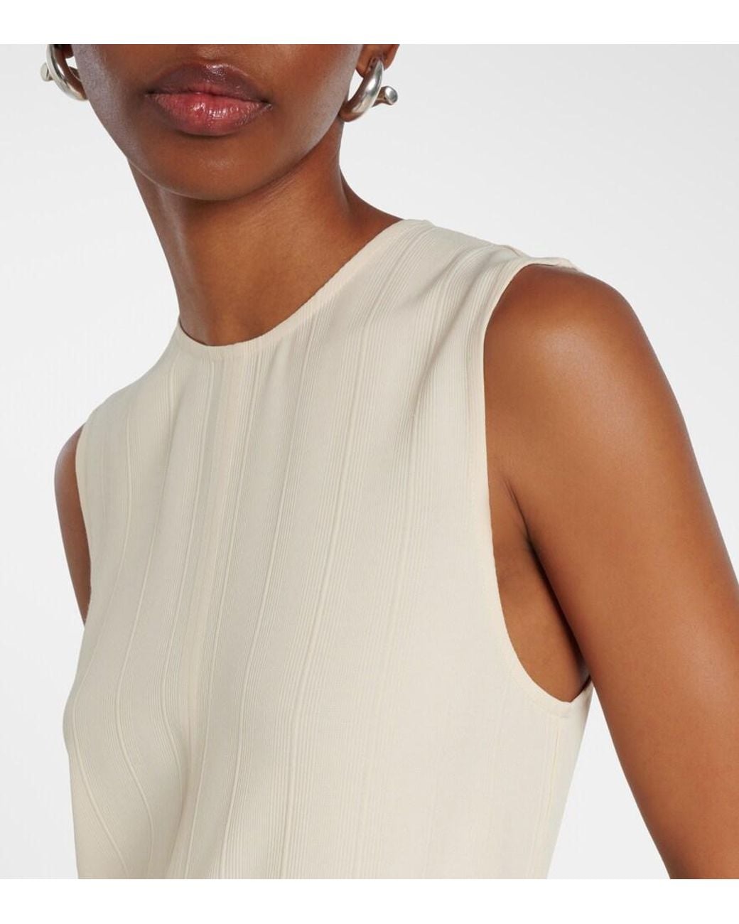 Totême Natural Striped Maxi Dress