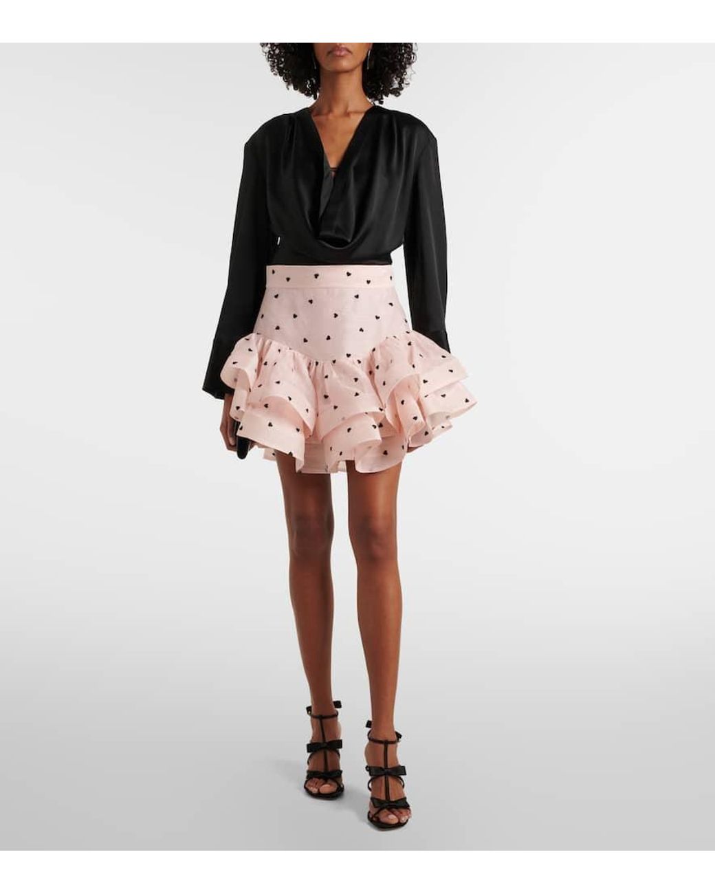 スカート ZIMMERMANN Printed Linen Crush Mini Skirt ZIMMERMANN Crush crystal-embellished floral-print linen mini