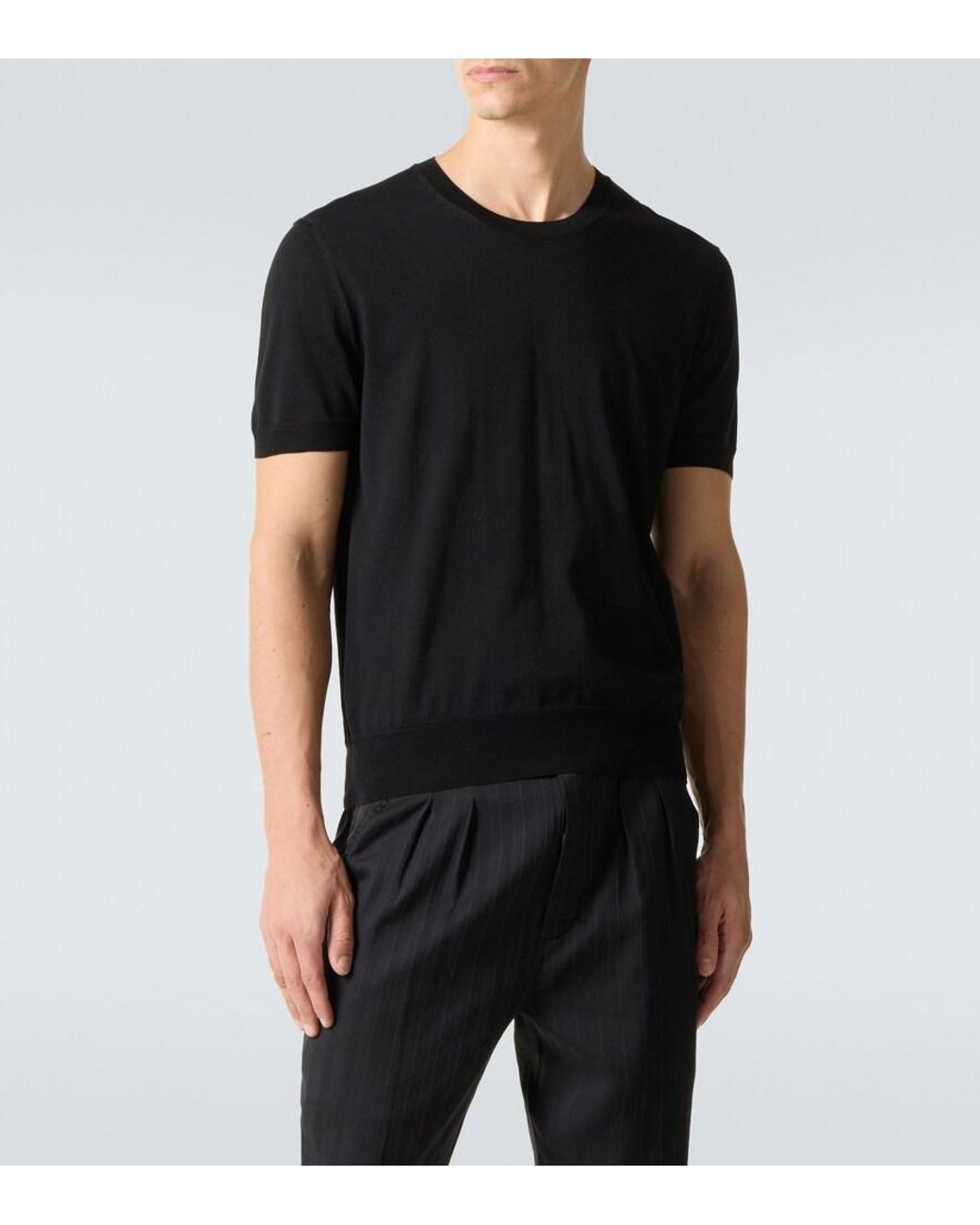Tom Ford Black Cotton Sweater for men