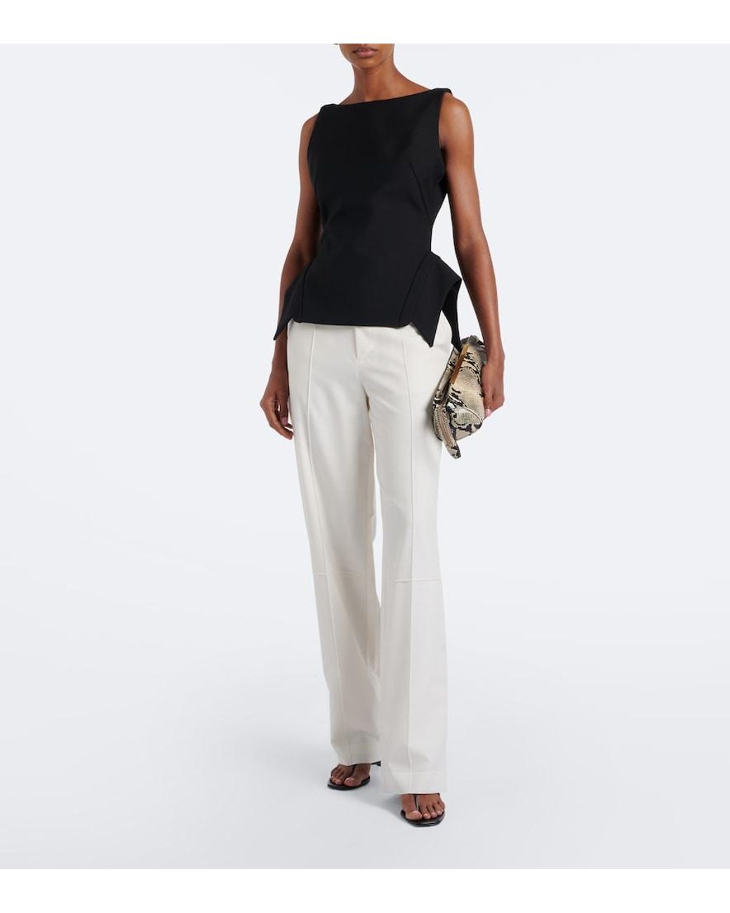 Rohe Black Wool-Blend Top