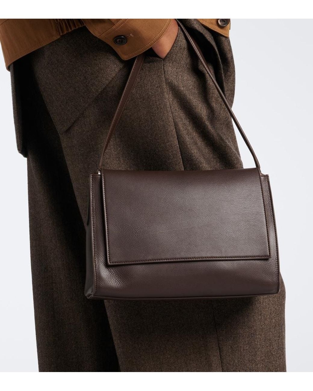 Nour Hammour Black Amal Mini Leather Shoulder Bag