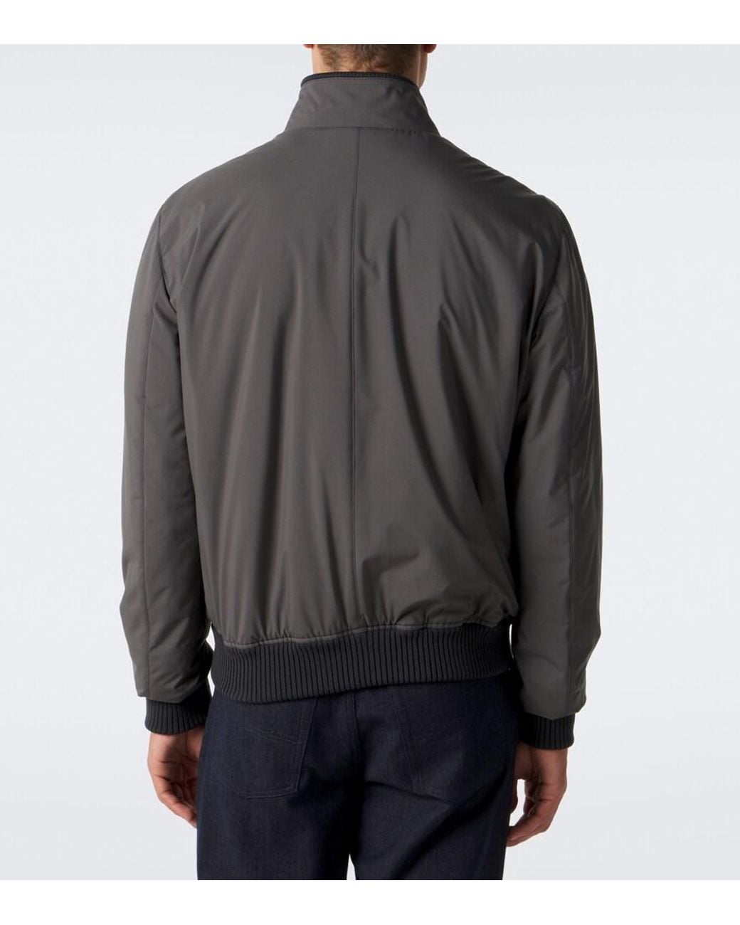 Thom Sweeney Gray Technical Blouson Jacket for men