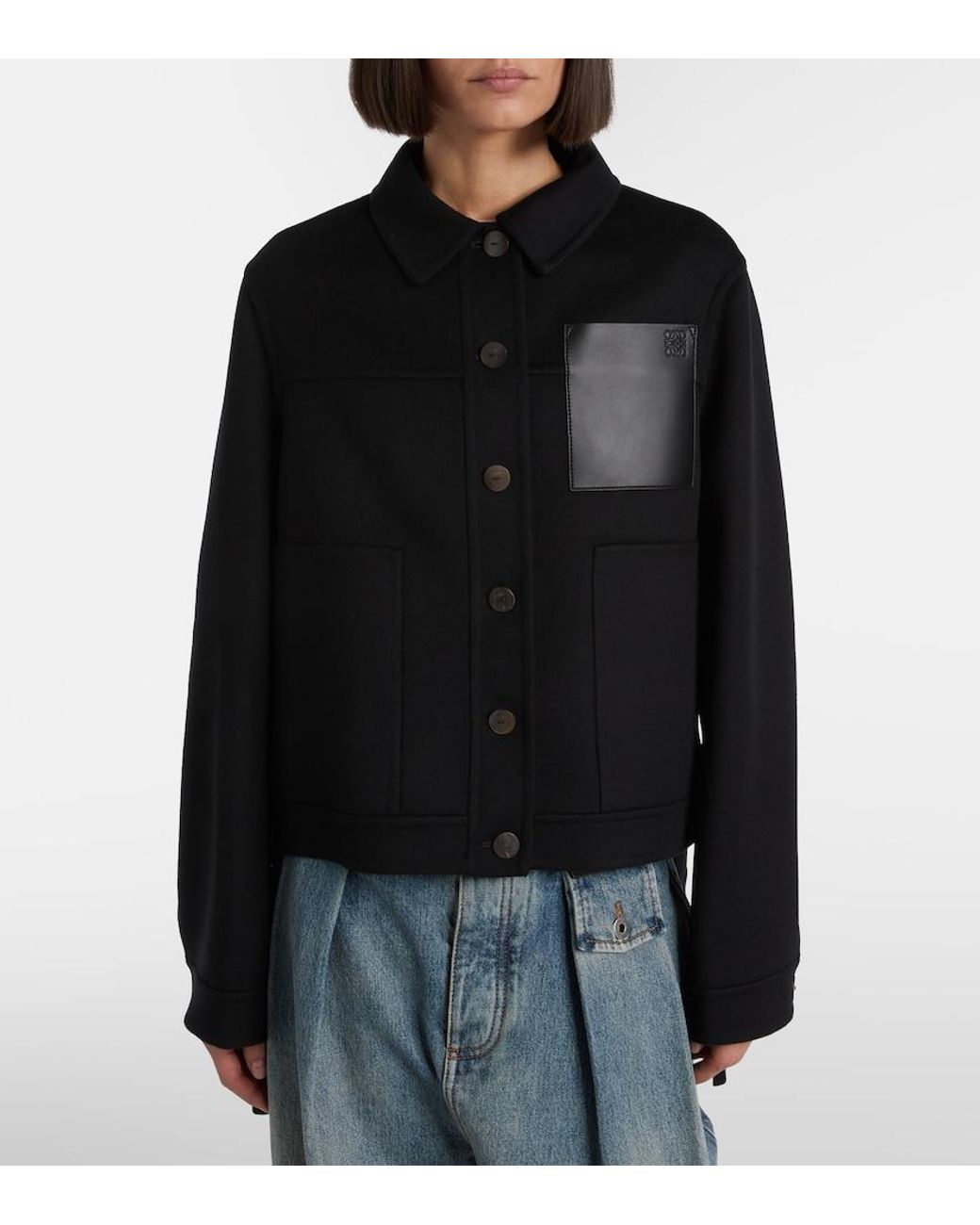 Loewe Black Wool And Cashmere Jacket