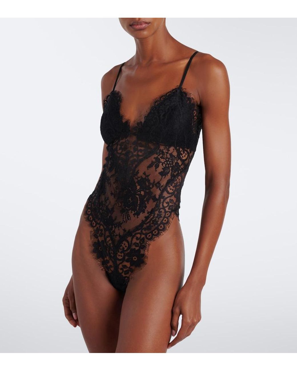 Zimmermann Black Lace Bodysuit
