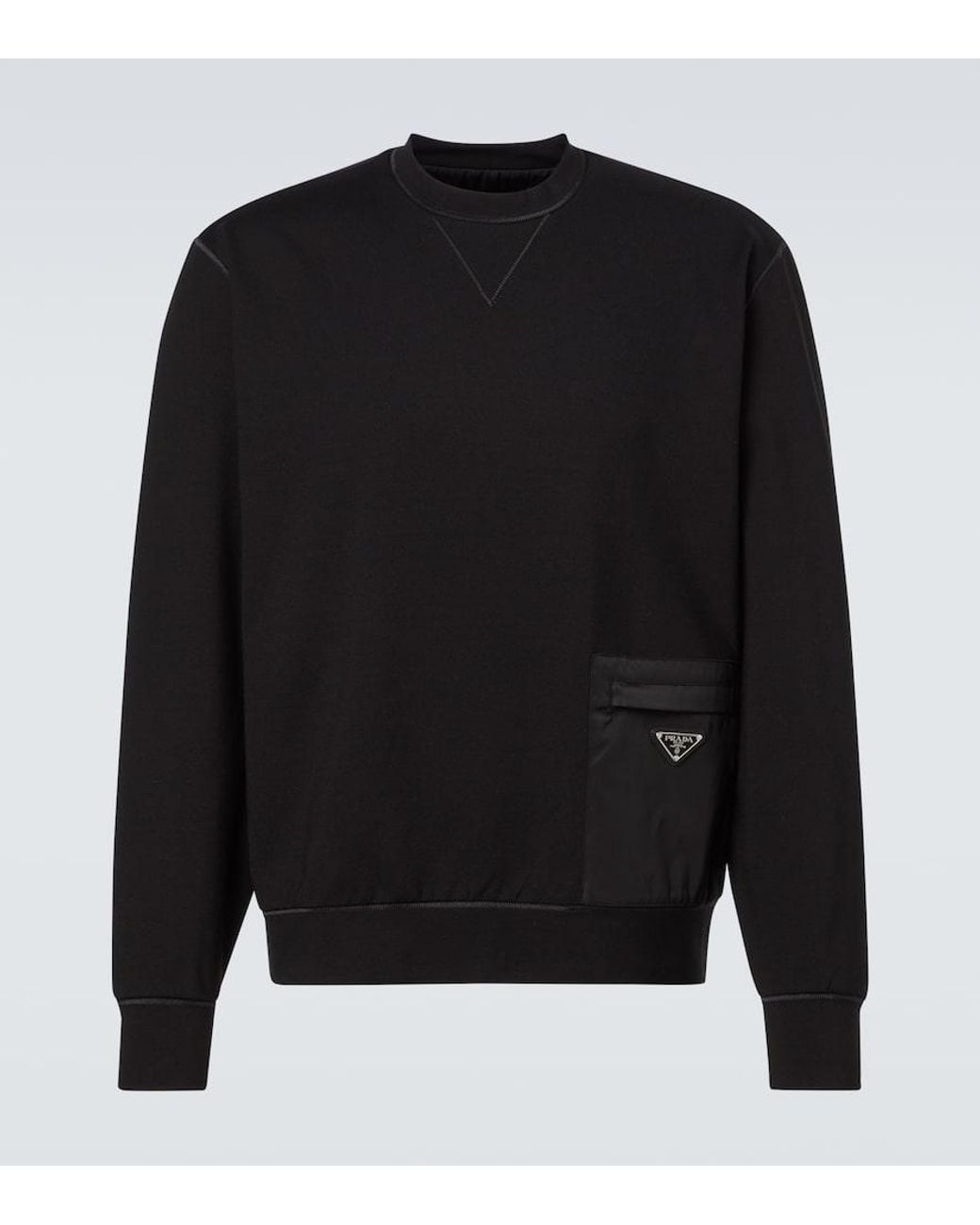 Prada Black Technical Sweatshirt for men