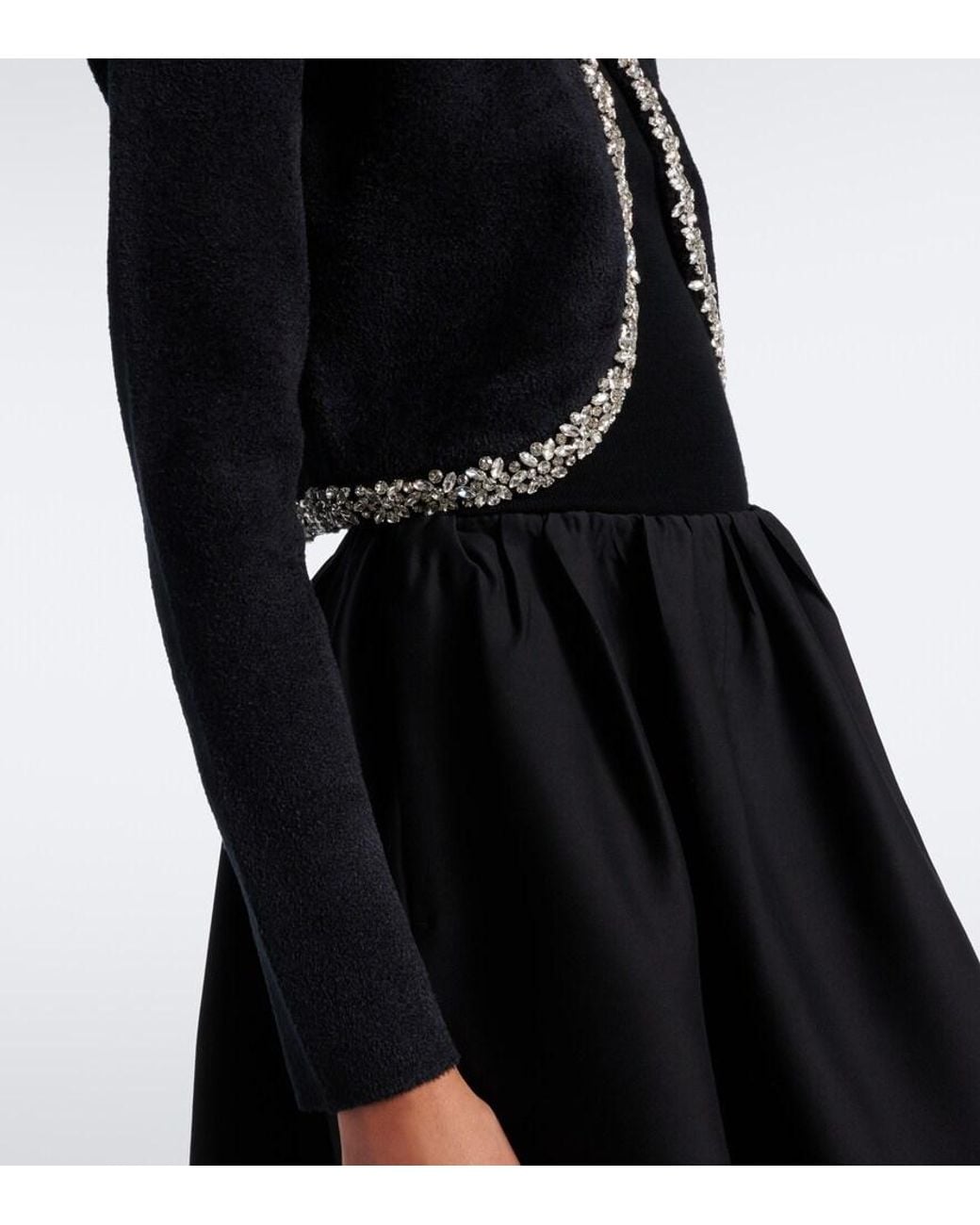 Jonathan Simkhai Black Embellished Cropped Cardigan