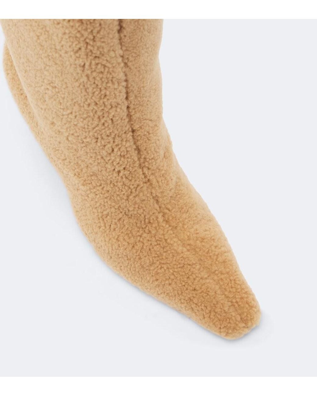 AMINA MUADDI Brown Mona Shearling Knee-High Boots
