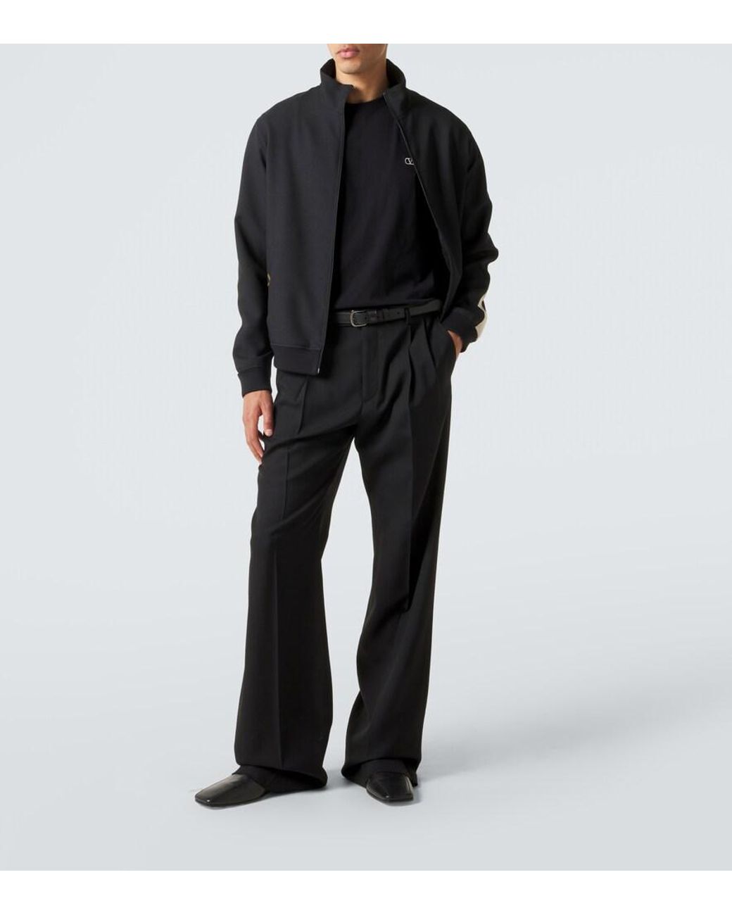 Valentino Black Vlogo Cotton Jersey T-Shirt for men