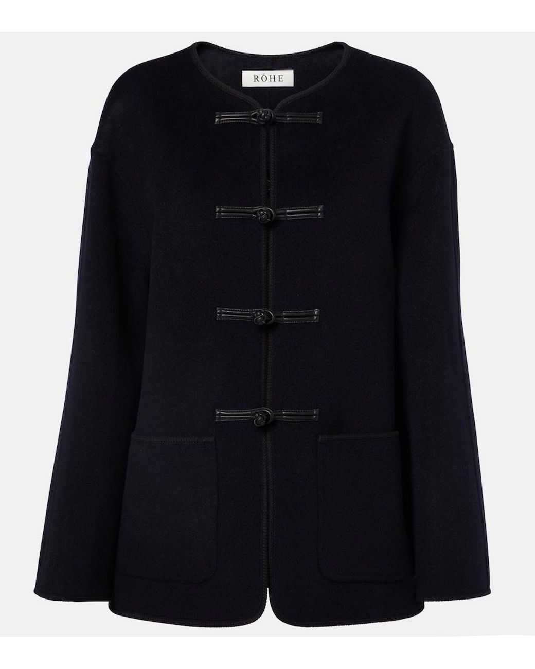 Rohe Black Wool And Cashmere Jacket