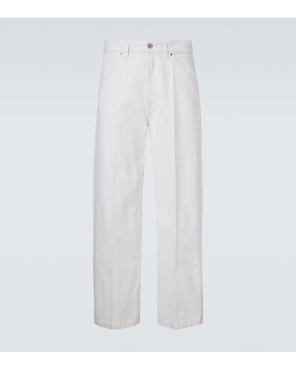 Lemaire White Wide-Leg Jeans for men