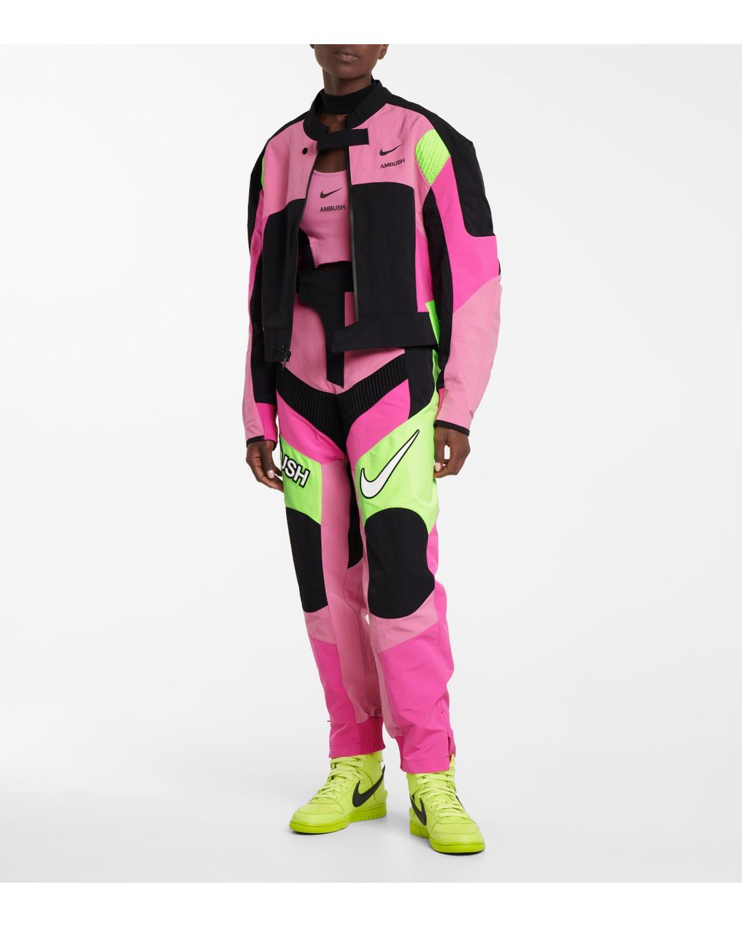 Nike Synthetic X Ambush Motorcycle Jacket in Pink | Lyst Canada