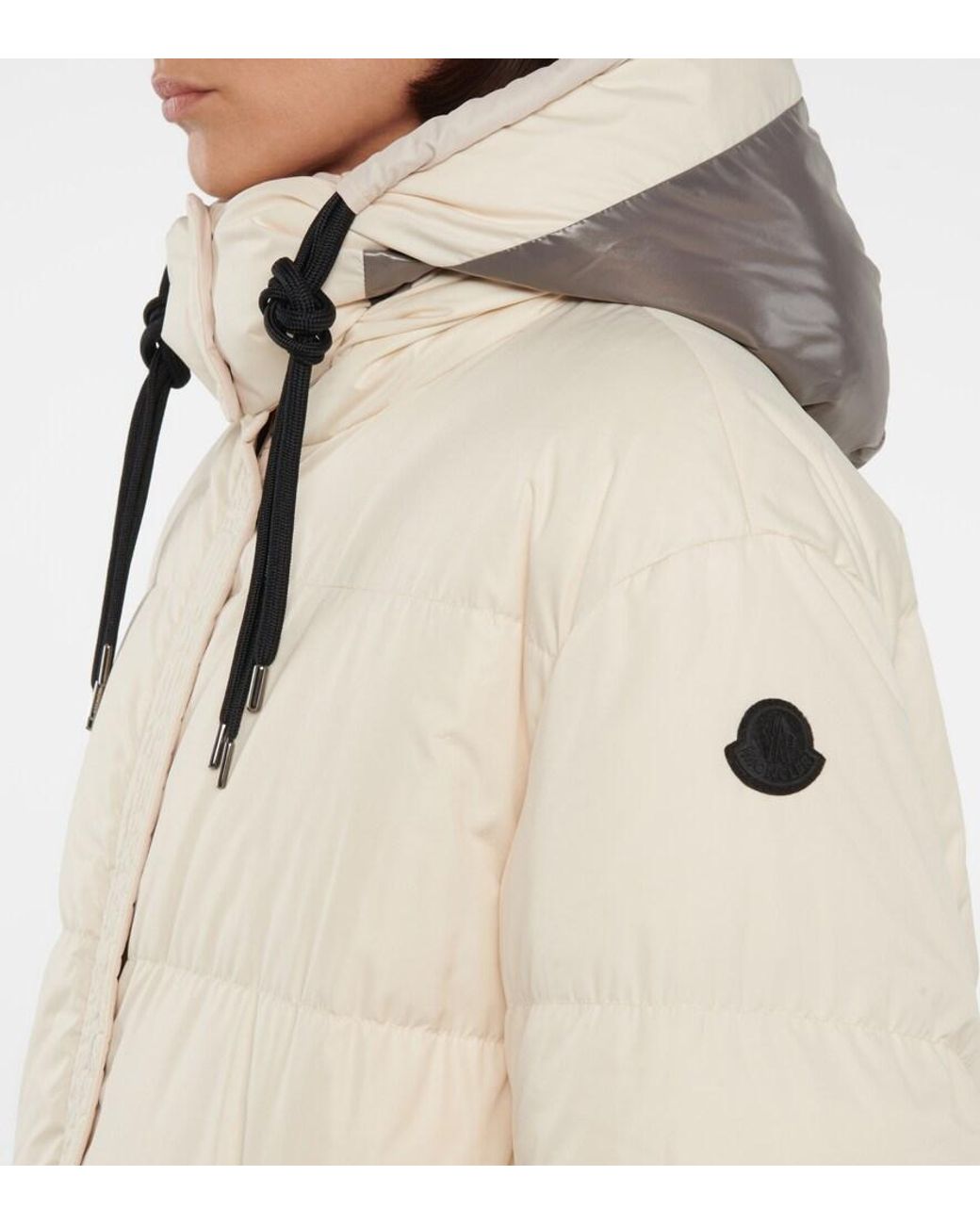 Moncler Natural Erysimum Hooded Down Coat