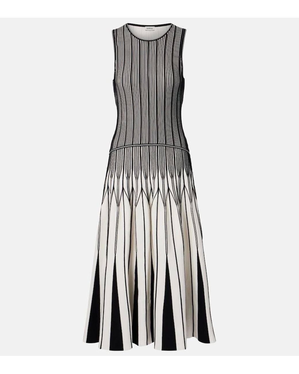 Jonathan Simkhai Black Oaklen Knitted Midi Dress