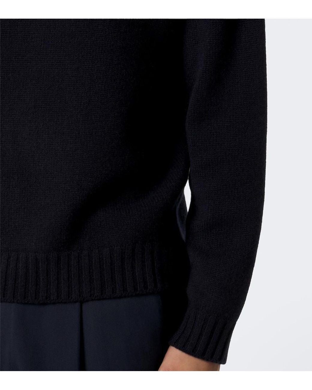 Saman Amel Blue Sander Cashmere Polo Sweater for men