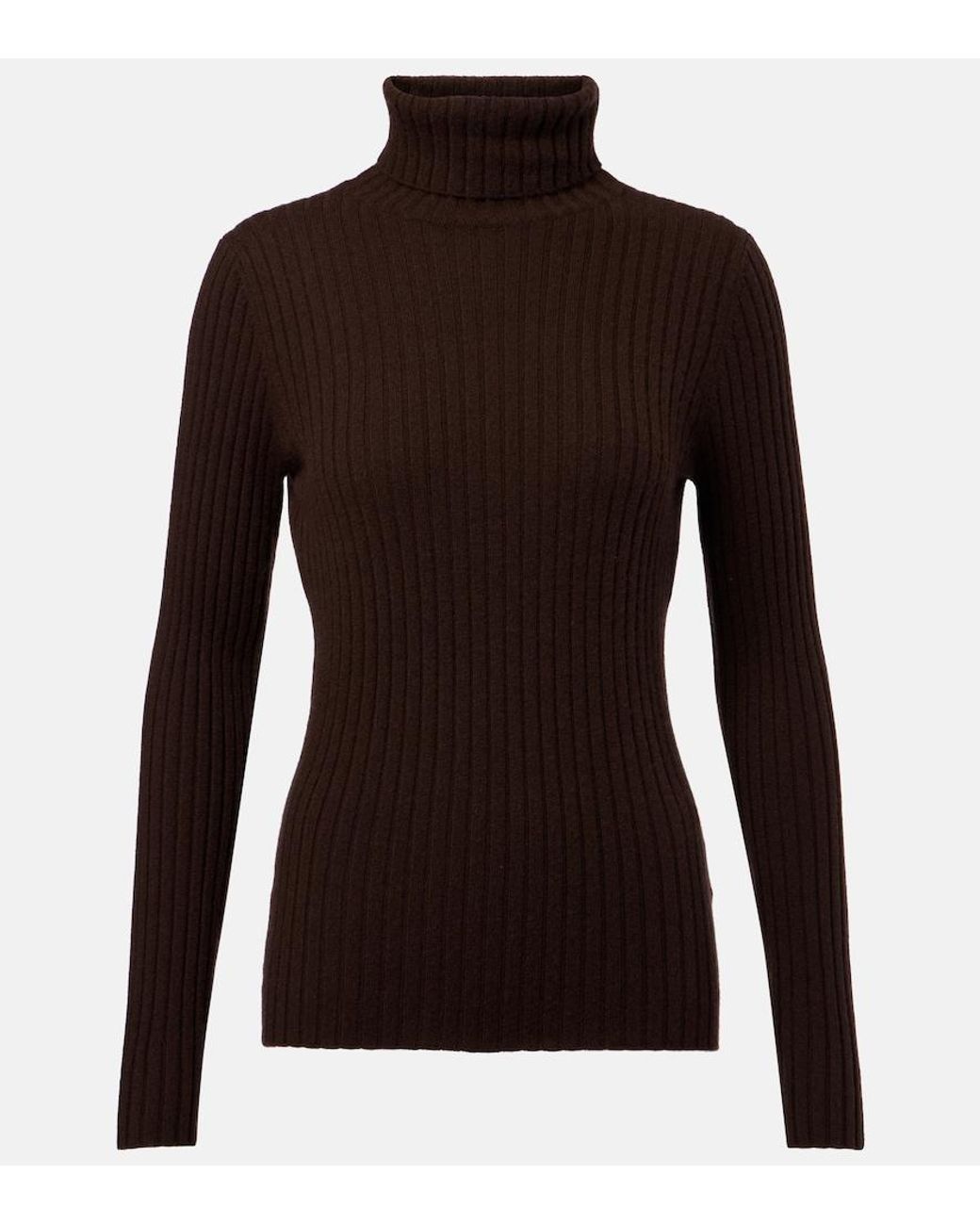 Jardin Des Orangers Black Ribbed-Knit Cashmere Turtleneck