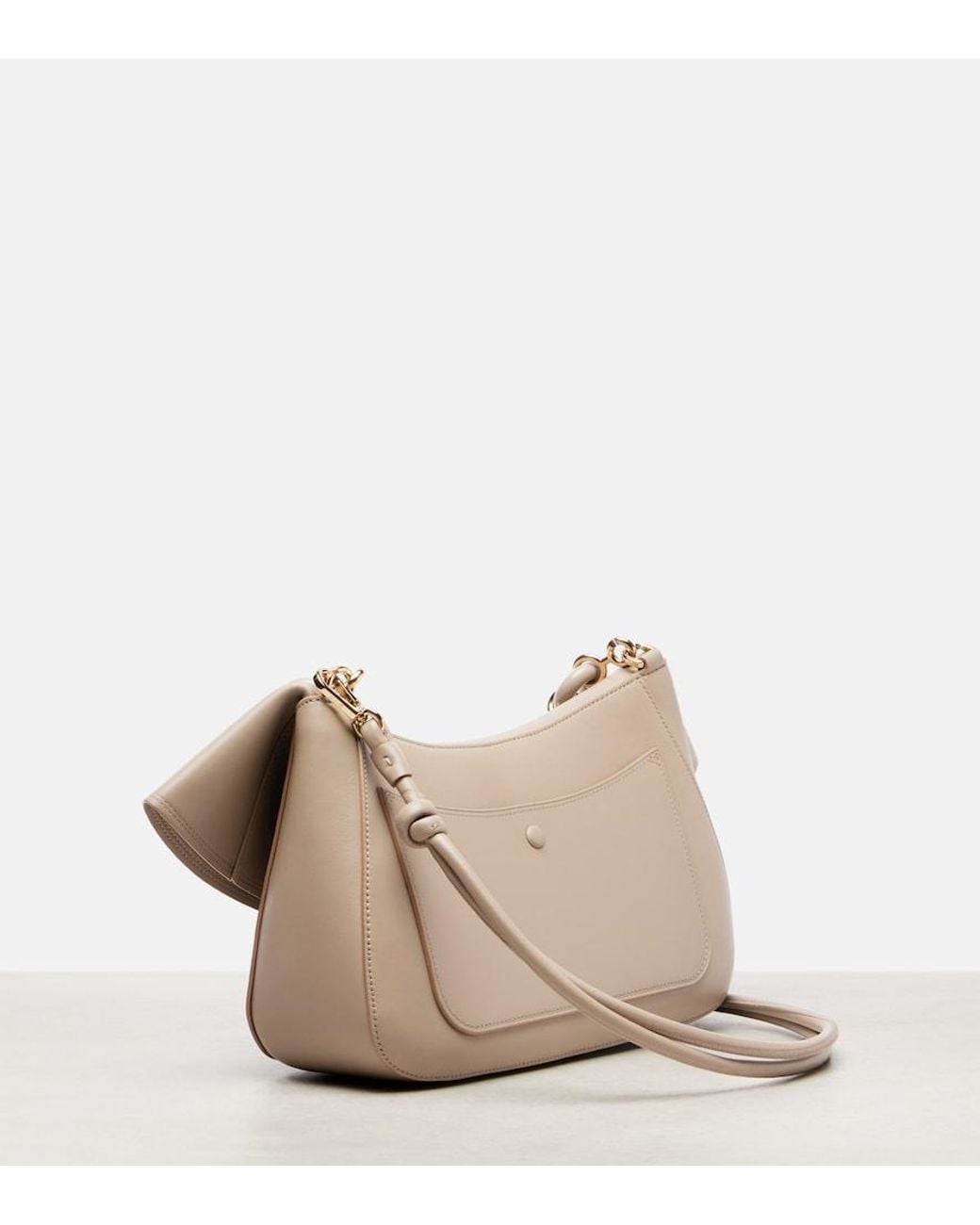 Loewe Natural Ola Medium Leather Shoulder Bag