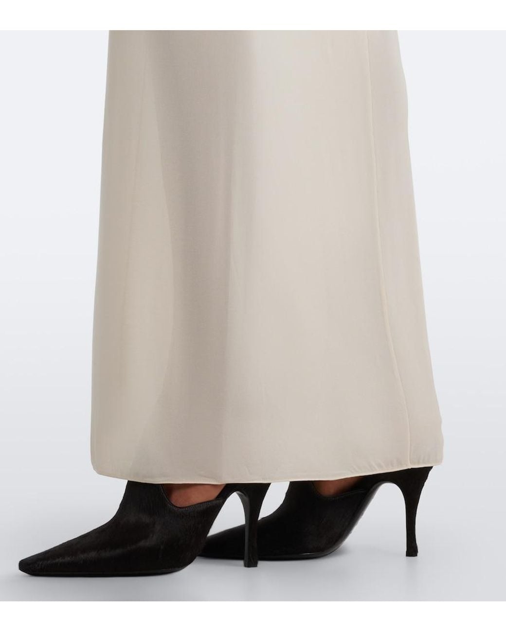 Alaïa Black Calf Hair Mules