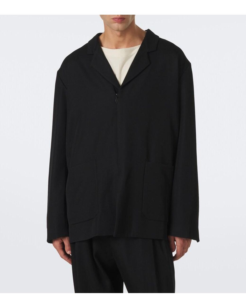 Kiko Kostadinov Black Votive Wool Blazer for men