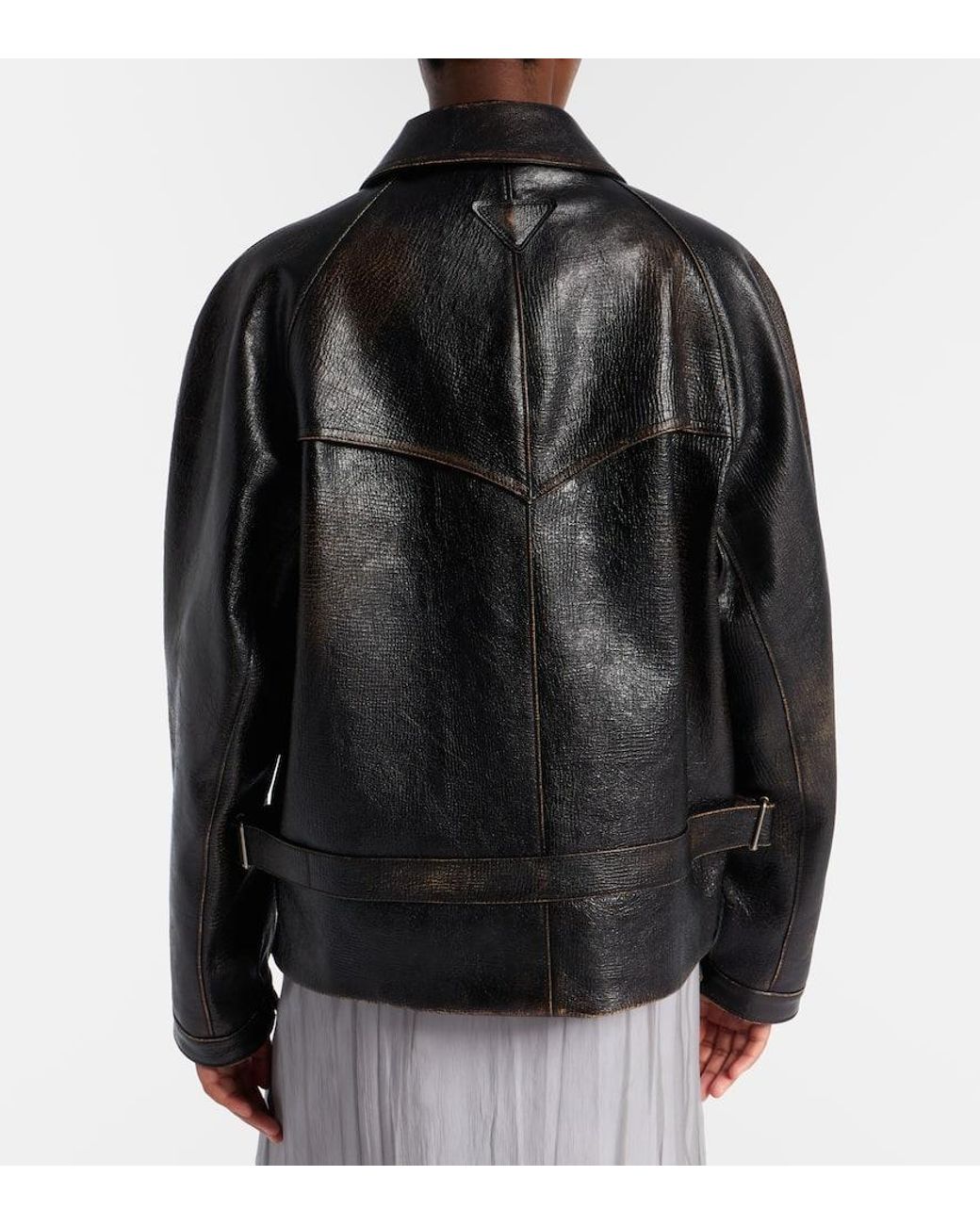 Prada Black Leather Jacket