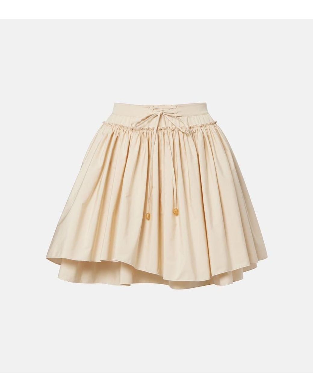 Loewe Natural Paula's Ibiza Cotton Poplin Miniskirt