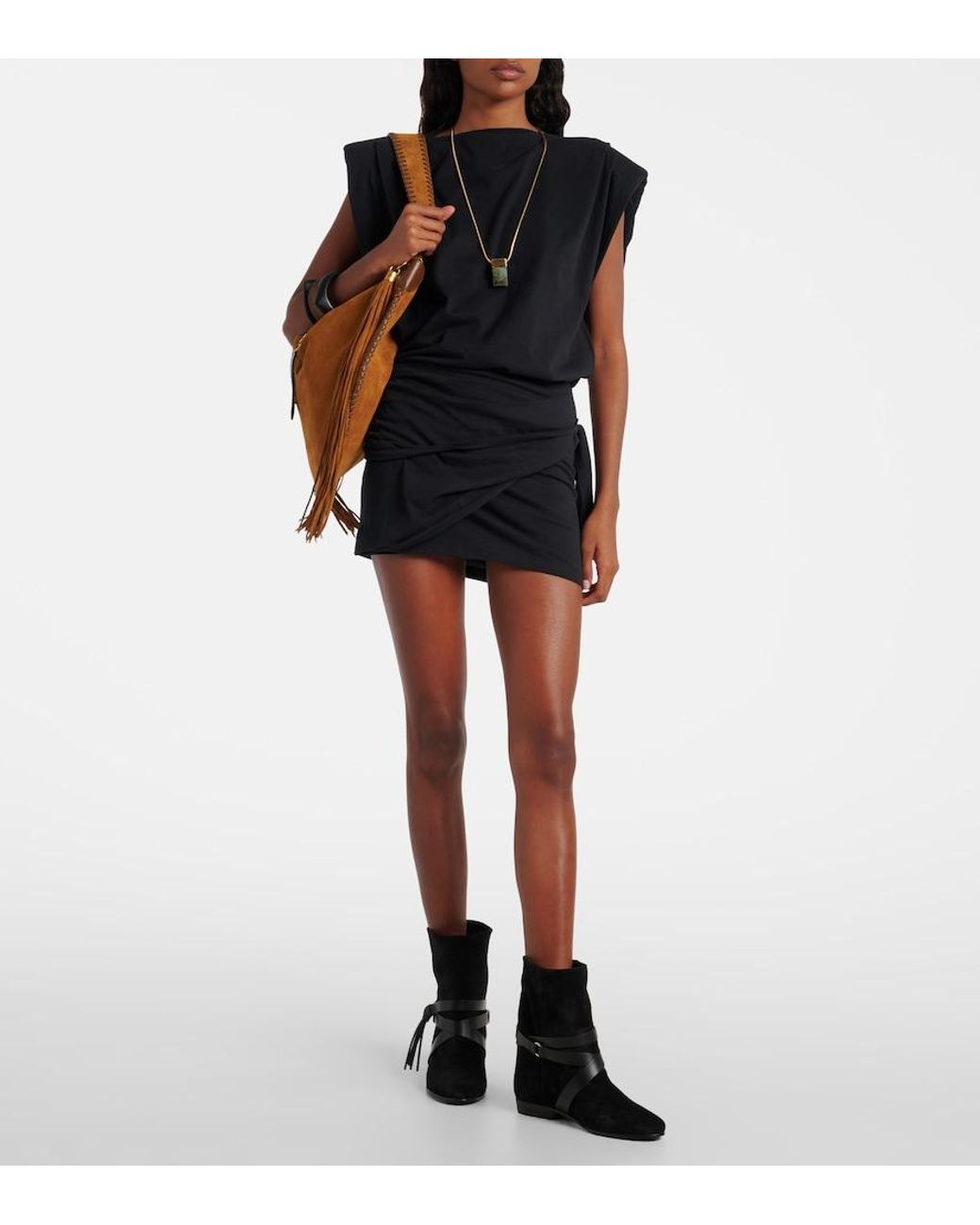 Isabel Marant Black Rejen Suede Ankle Boots