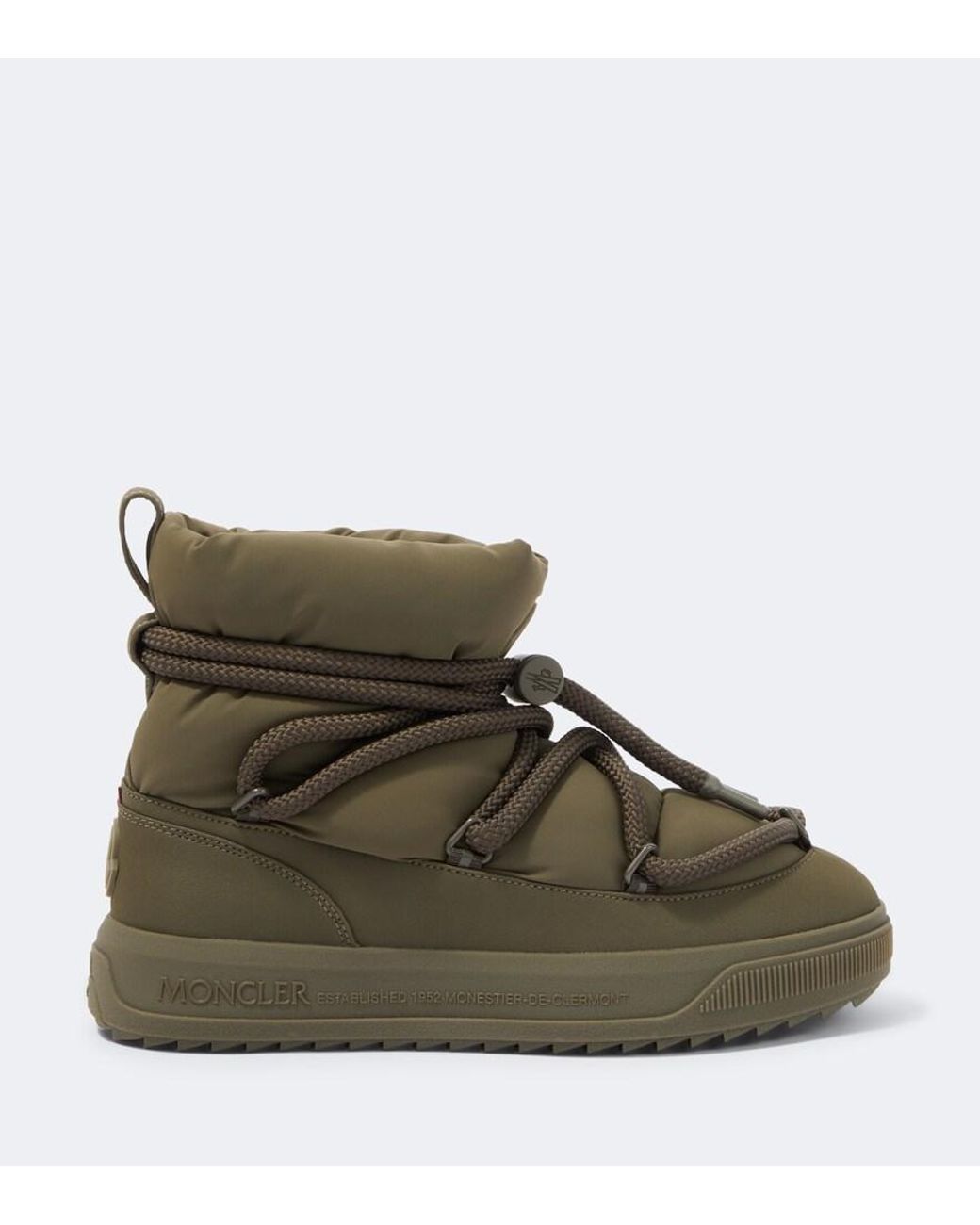 Moncler Green Altive Mid Snow Boots for men
