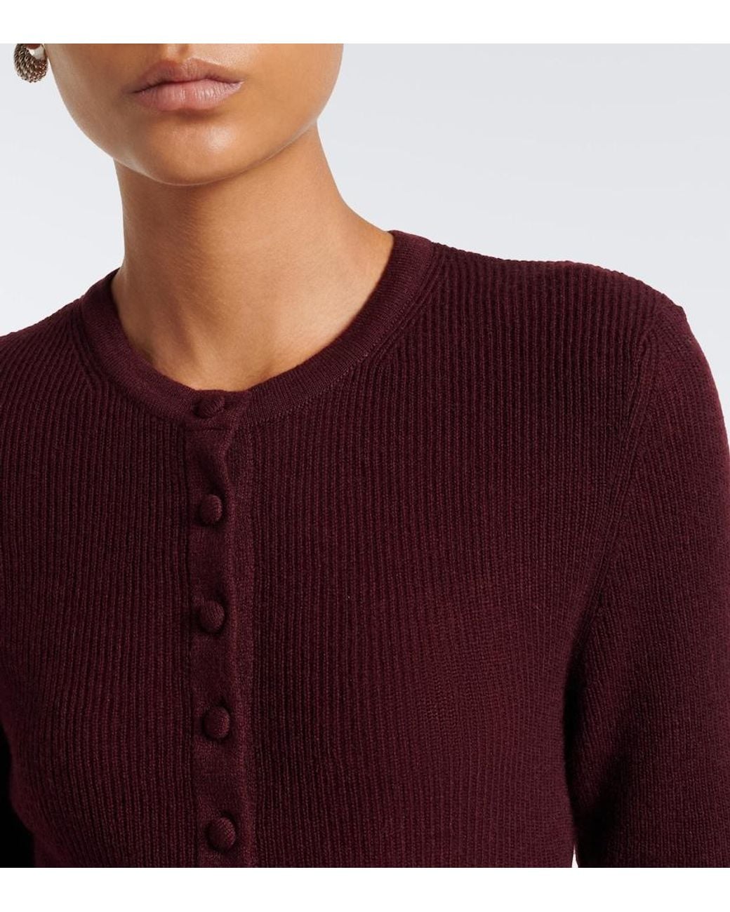 Citizens of Humanity Purple Tabitha Wool And Cashmere Cardigan