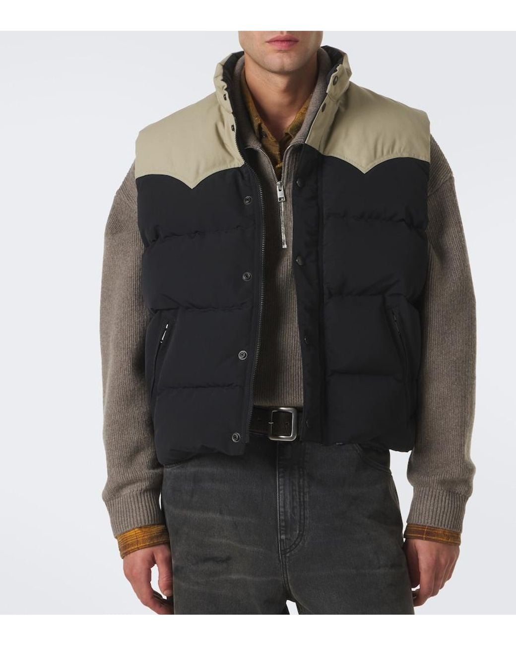 Canada Goose Black Douglas Cotton-Blend Down Vest for men