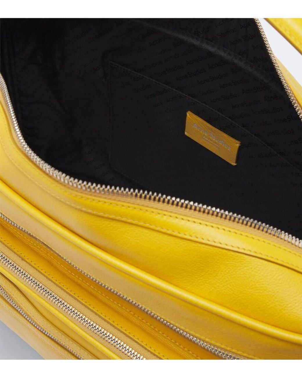 Acne Yellow Camero Camera Leather Shoulder Bag