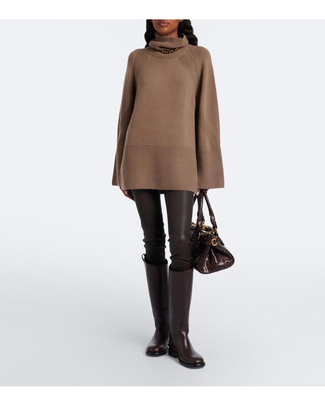 Joseph Brown Loftus Oversized Cashmere Turtleneck Jumper