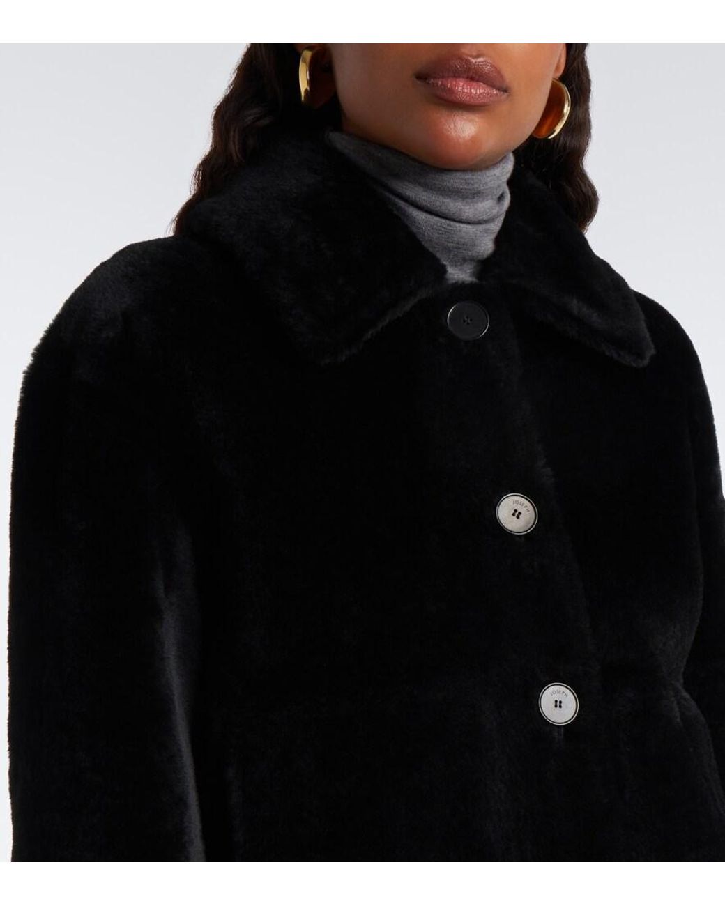 Joseph Black Alloway Reversible Shearling Jacket