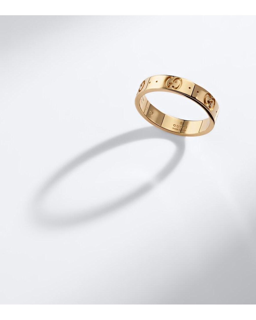 Gucci Metallic Icon Bandring In Gelbgold