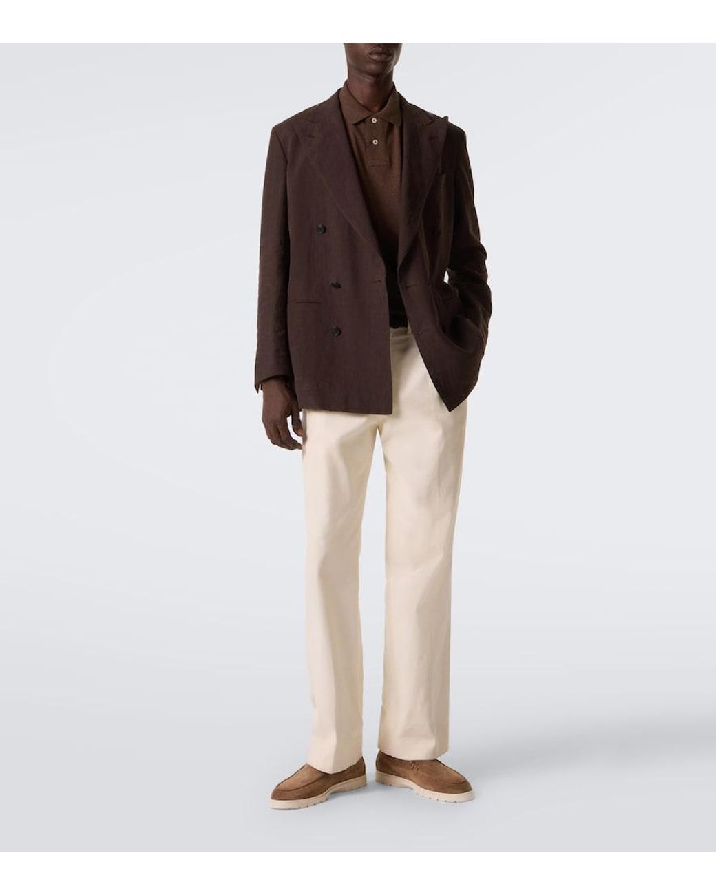 Tod's Brown Suede Loafers for men