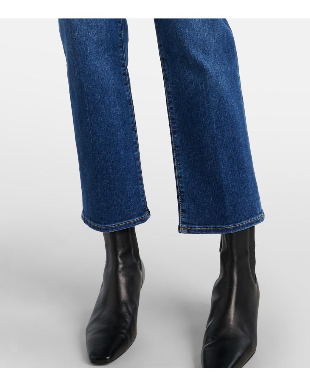 FRAME Blue Sleek Straight Jeans