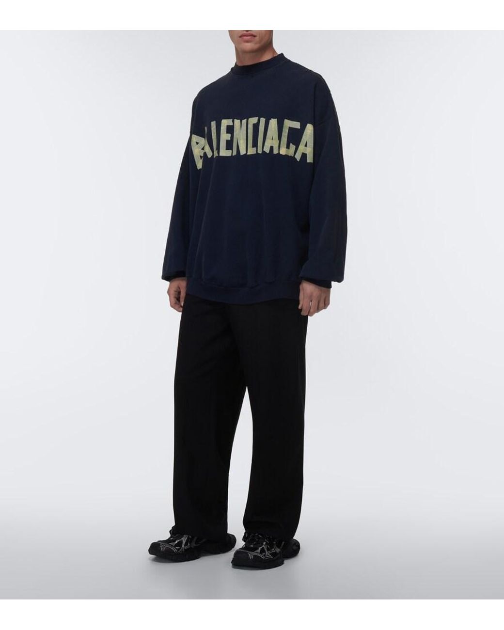 Balenciaga Black '3Xl' Low Top Sneakers With Logo Detail for men
