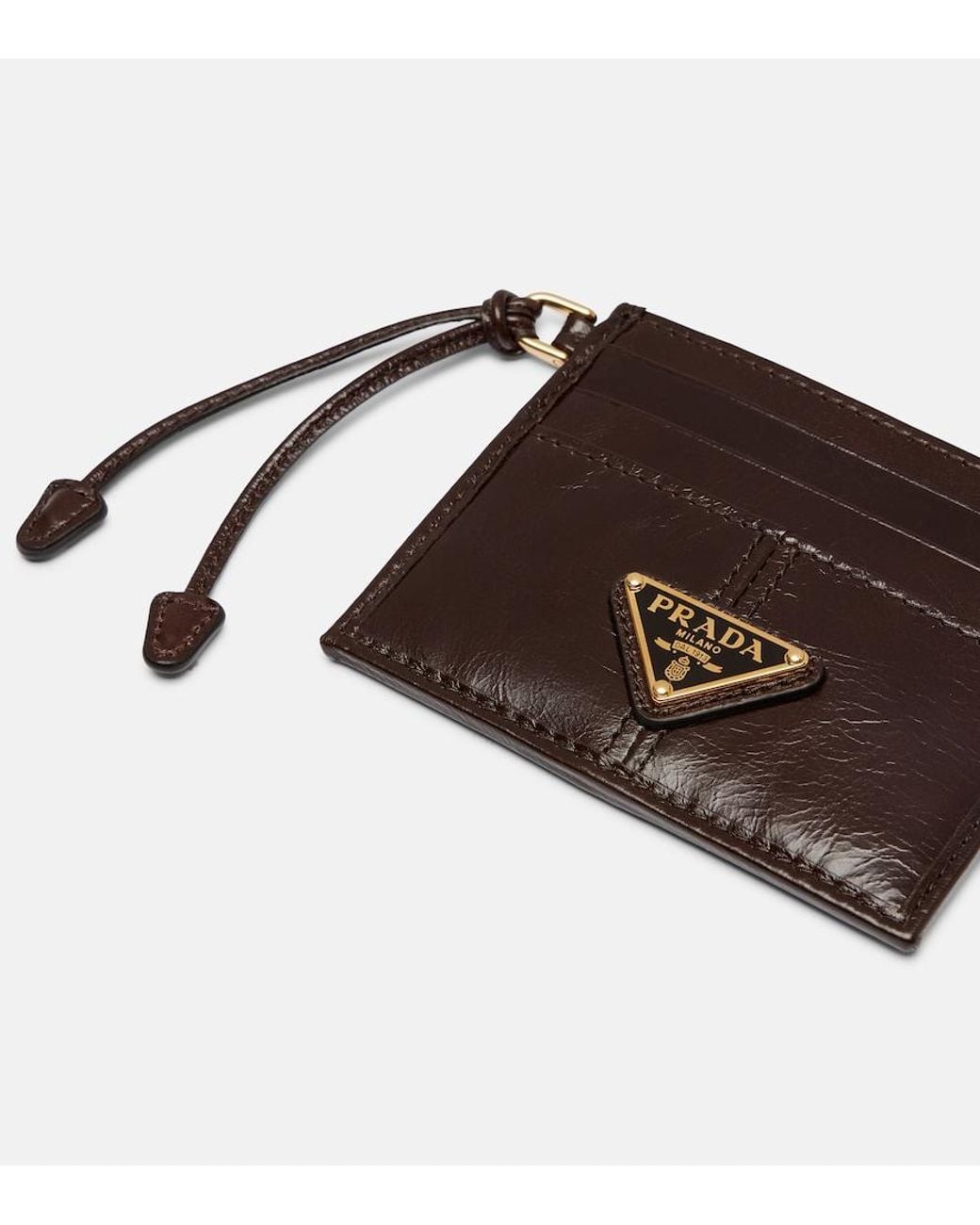 Prada Black Leather Card Holder