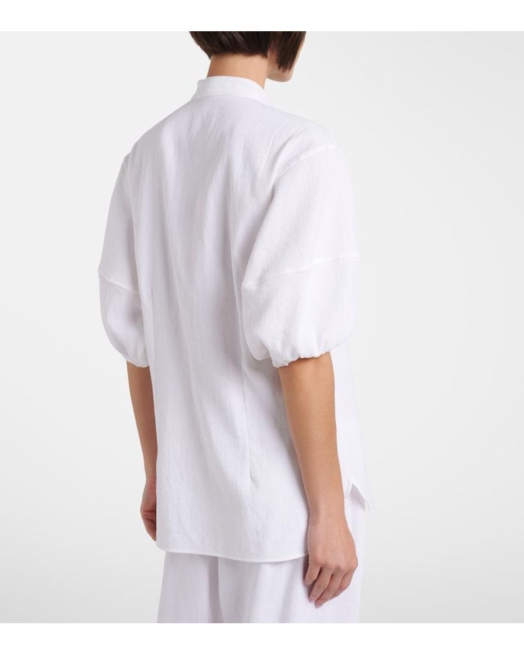 Stella McCartney White Cotton Crepon Shirt