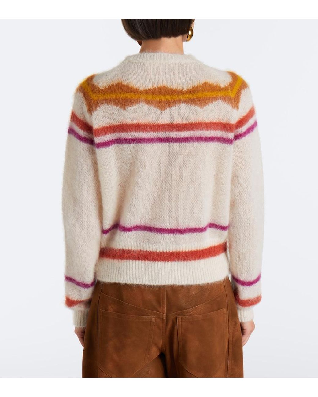 Isabel Marant Pink Molly Mohair And Wool-Blend Cardigan