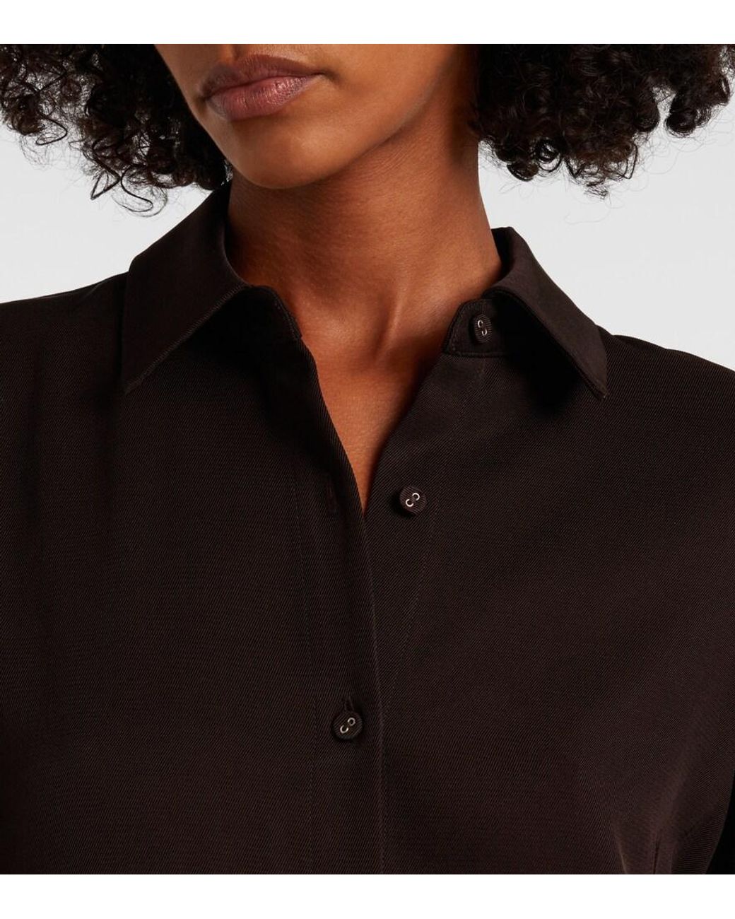 Proenza Schouler Black Label Maddi Twill Shirt