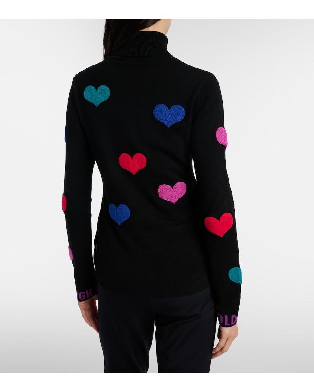 Goldbergh Black Bacio Embellished Turtleneck Sweater