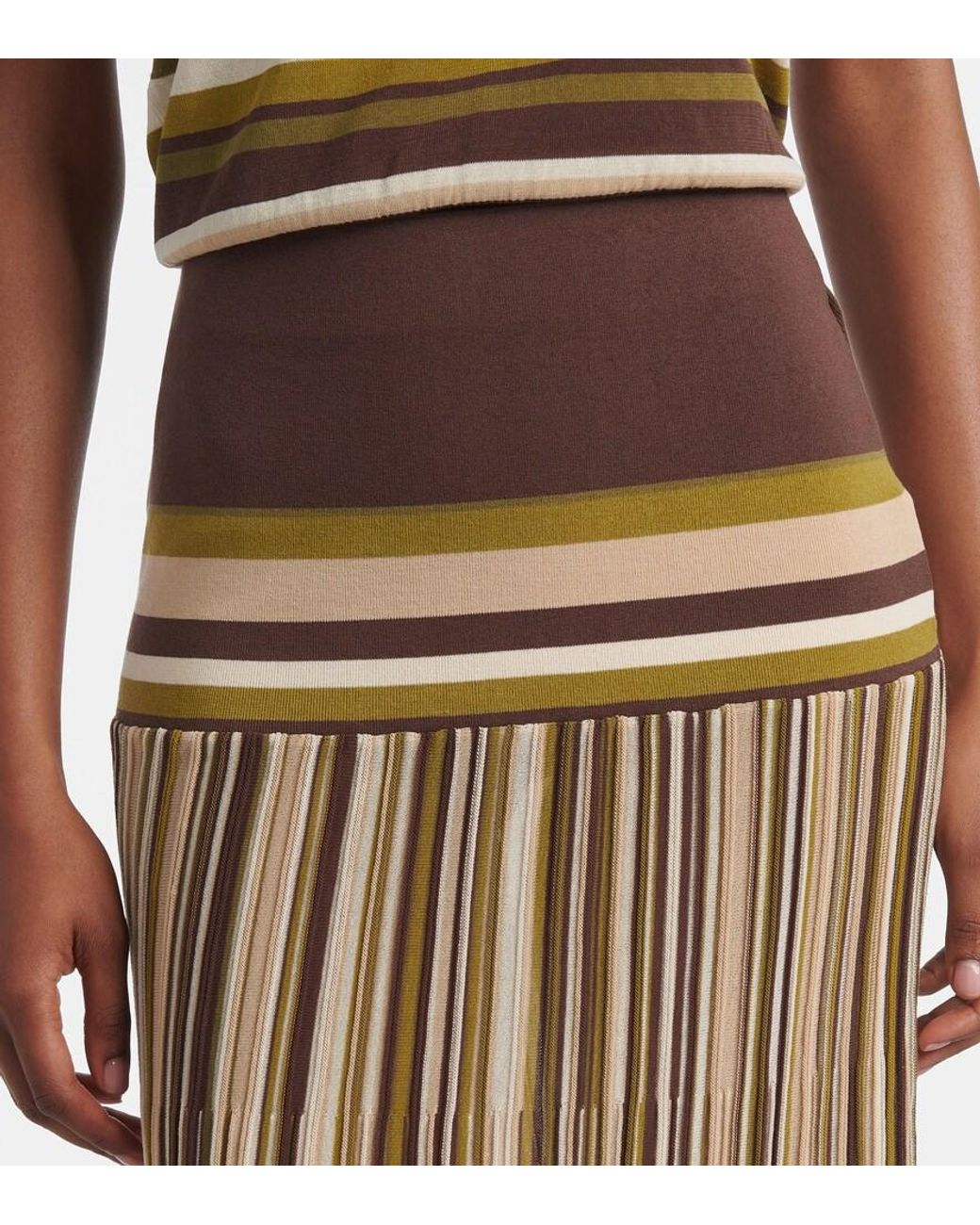 Faithfull The Brand Natural Citara Plisse Cotton-Blend Maxi Skirt
