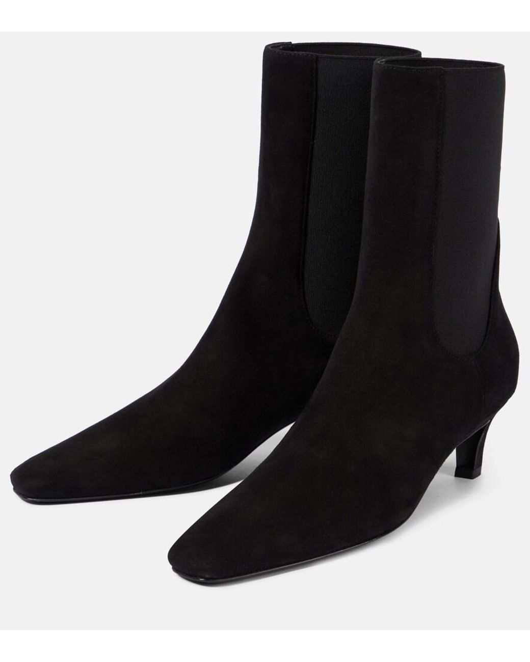 Totême Black 50 Suede Ankle Boots