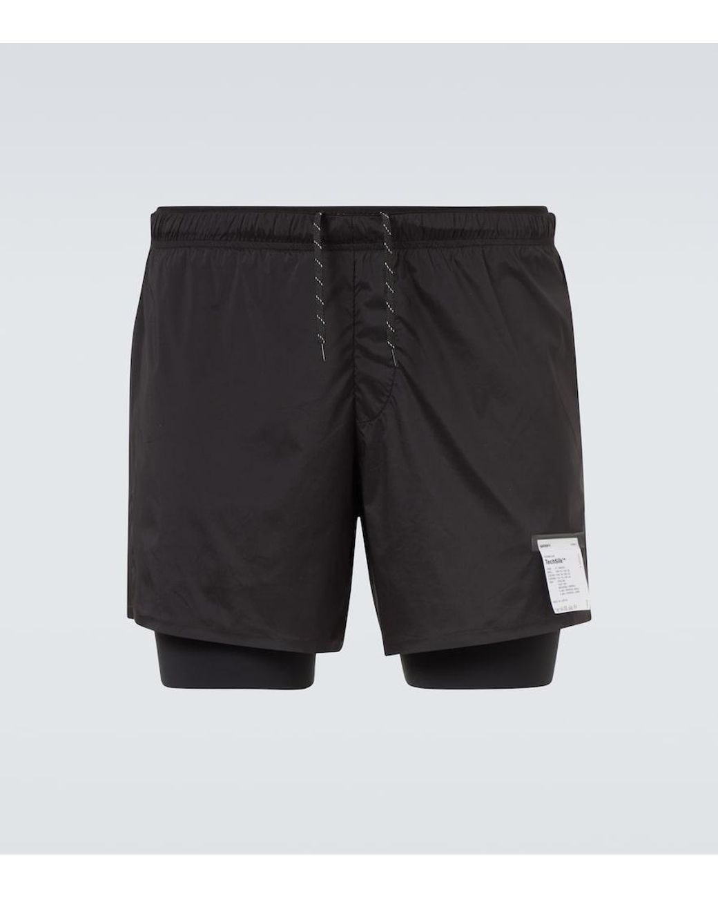 Short De Running Techsilk Satisfy pour homme en coloris Black