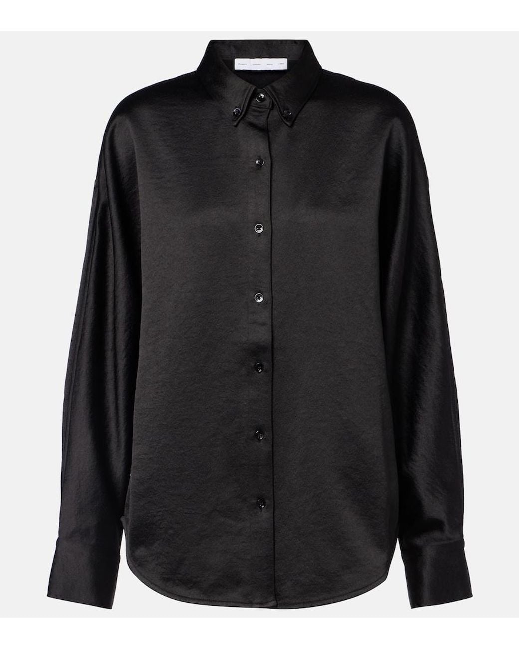 Proenza Schouler Black Caroline Crepe Shirt